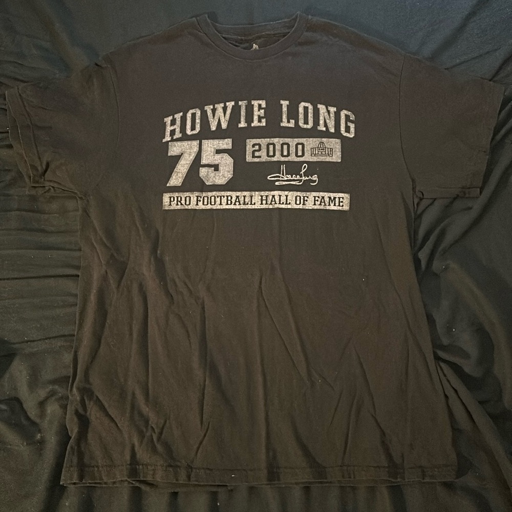Canton collection raiders howie long men’s large size tee shirt nfl football